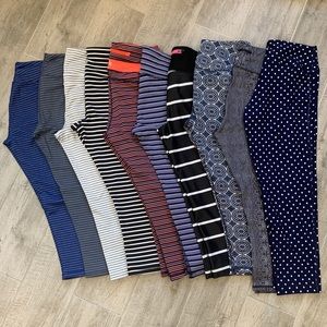 Lot of 10 fitness crops XS/S